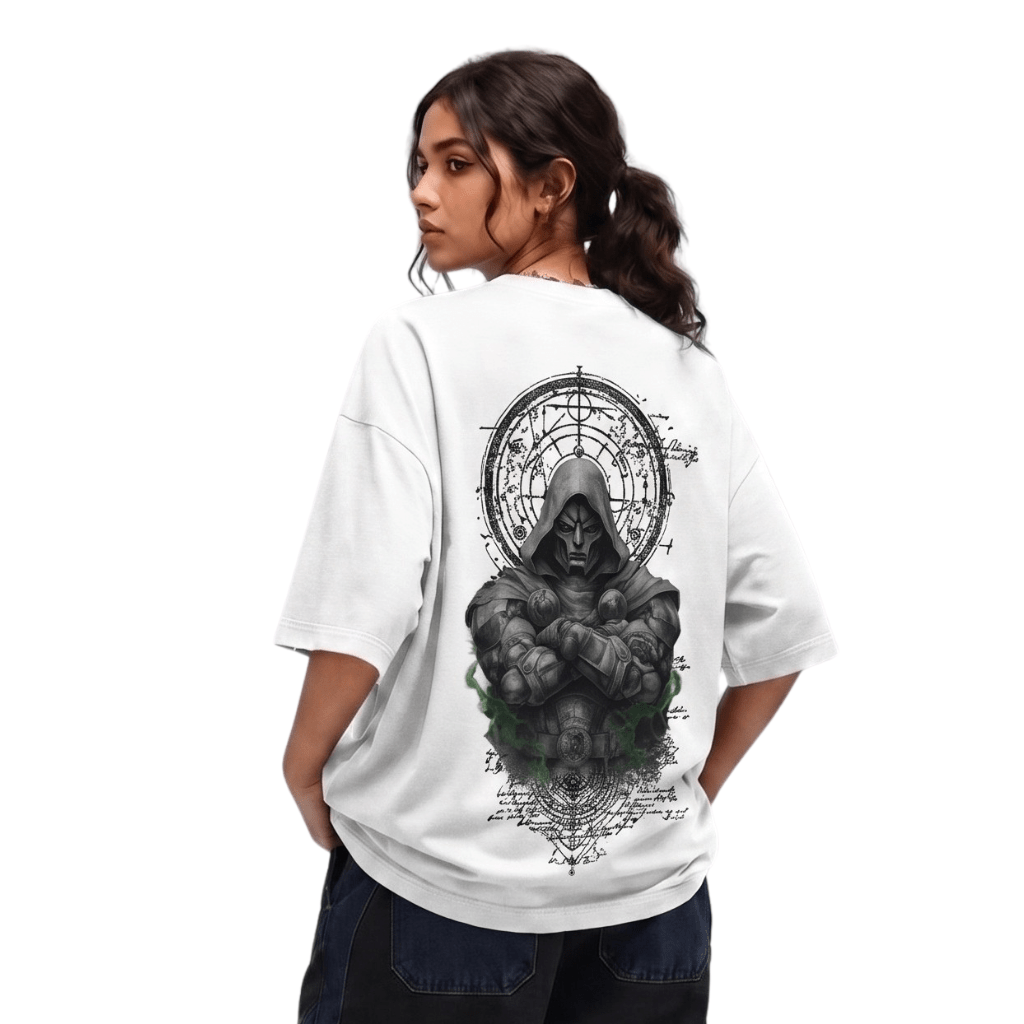Doctor Doom Graphic Oversized Tee - HypeLab