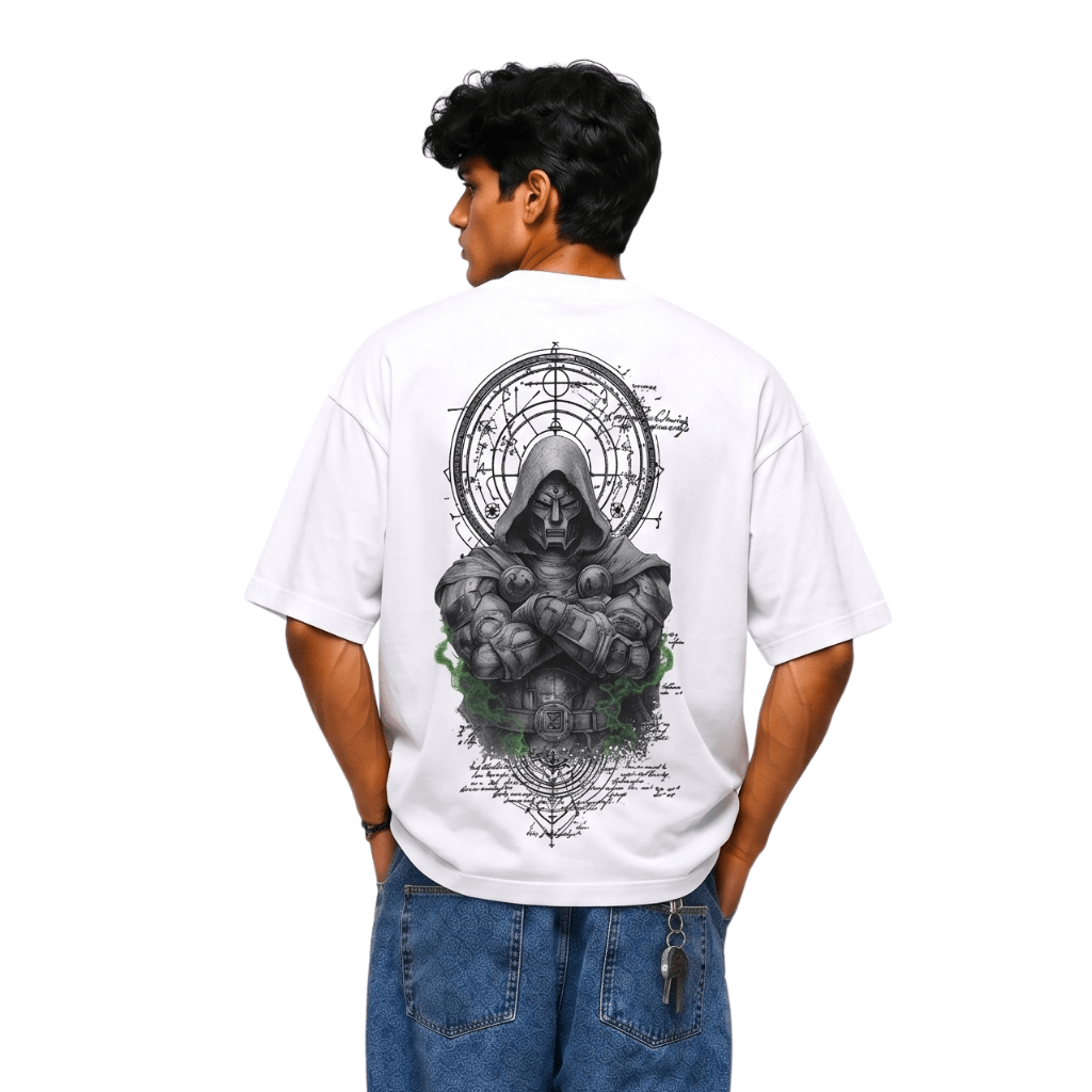 Doctor Doom Graphic Oversized Tee - HypeLab